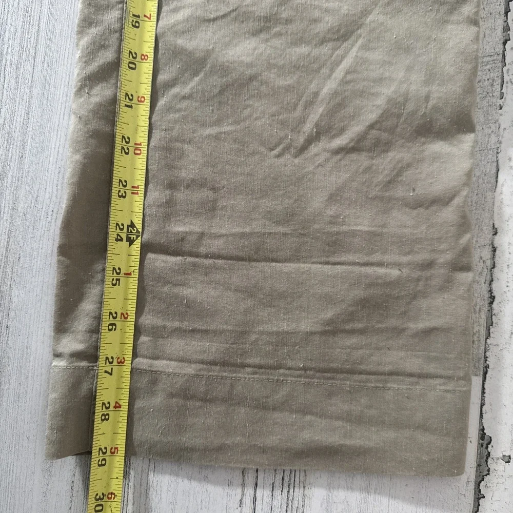Banana Republic Linen Cargo Pants Womens 10 Tan‎ Convertible Hiking Beachy Comfy